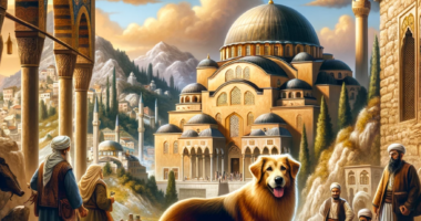 Pas u islamskoj tradiciji_ Tumačenje snova o psima_. Scena prikazuje odanog psa pratnju